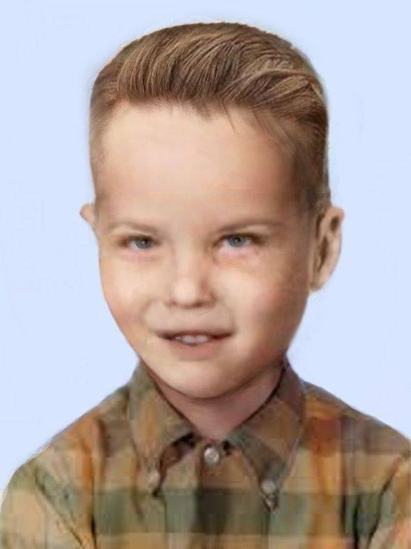 صورة تقريبية لما كان يبدو عليه طفل أمريكا المجهول، مصممة من طرف خبراء الطب الشرعي.