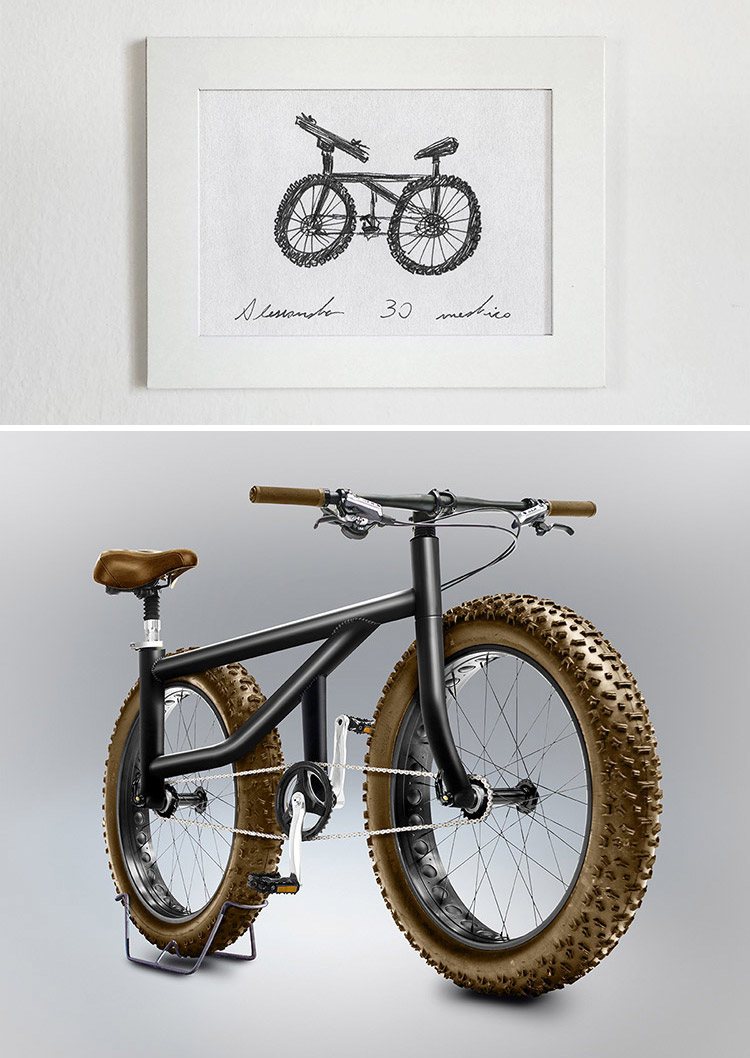 أحد تصاميم مشروع علم الدراجات الهوائية الخاص بـ(جيميني)