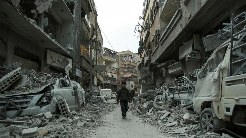 مظاهر الدمار والخراب في الغوطة الشرقية بسوريا