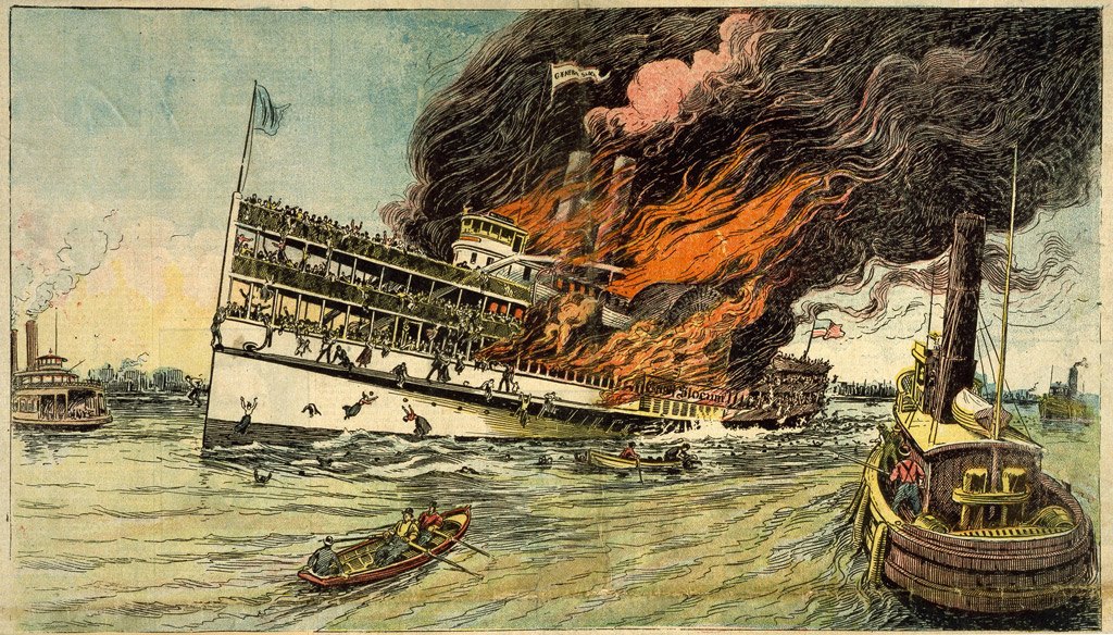 حادثة غرق سفينة (جنرال سلوكوم) في النهر الشرقي في نيويورك