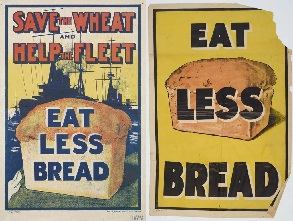 ملصقات الحملات الدعائية البريطانية خلال الحرب العالمية الأولى.