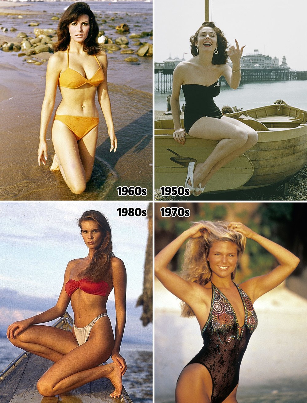 ملابس السباحة النسائية من خمسينات إلى ثمانينات القرن الماضي
