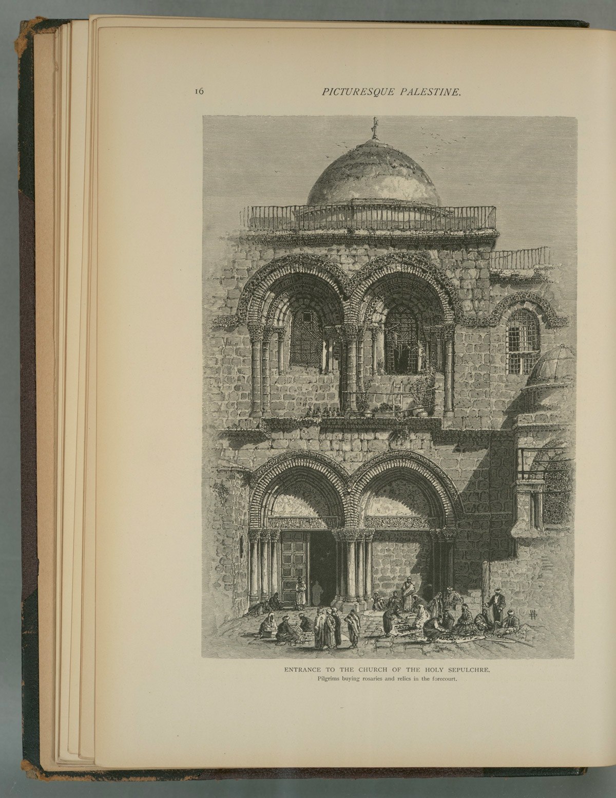 يظهر هذا السلم في رسمٍ للكنيسة يعود إلى ثمانينات القرن التاسع عشر - صورة: New York Public Library