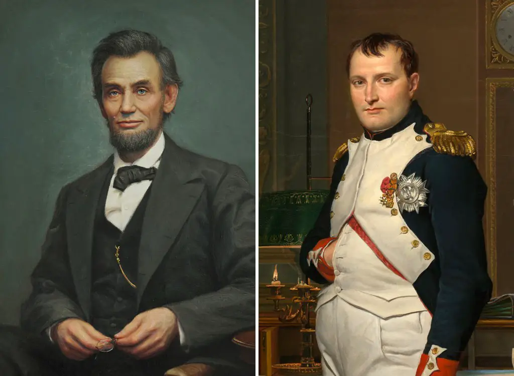 نابليون بونابارت (1769–1821) وأبراهام لينكولن (1809–1865)