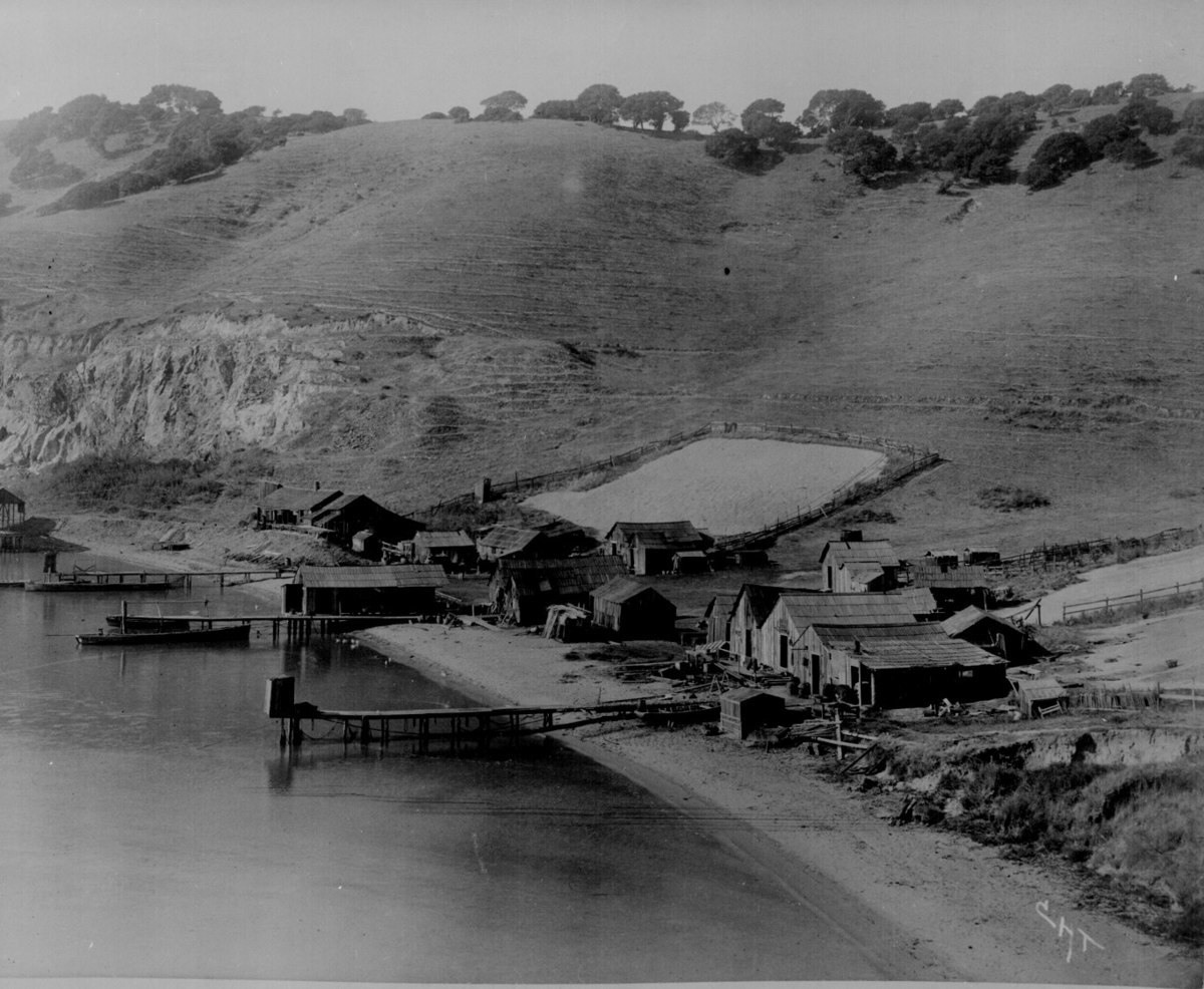 مخيم لصيد الأسماك أُسس من طرف بعض المستوطنين الصينيين في الغرب الأمريكي القديم في (بوينت سان بيدرو) في (كاليفورنيا) سنة 1889.