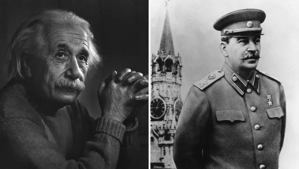 جوزيف ستالين وألبرت آينشتاين