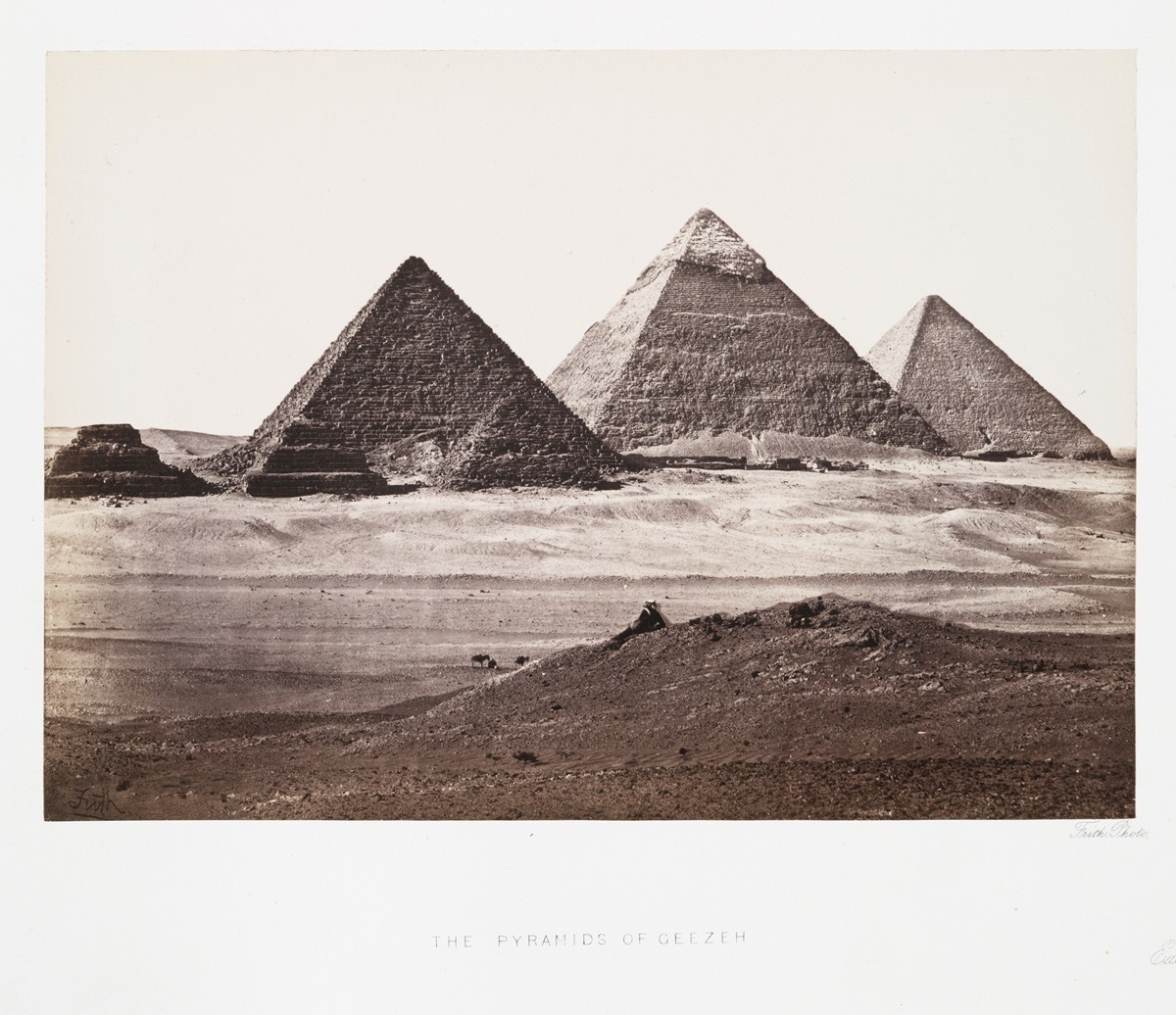 أهرامات الجيزة، في مصر، حوالي سنة 1863.