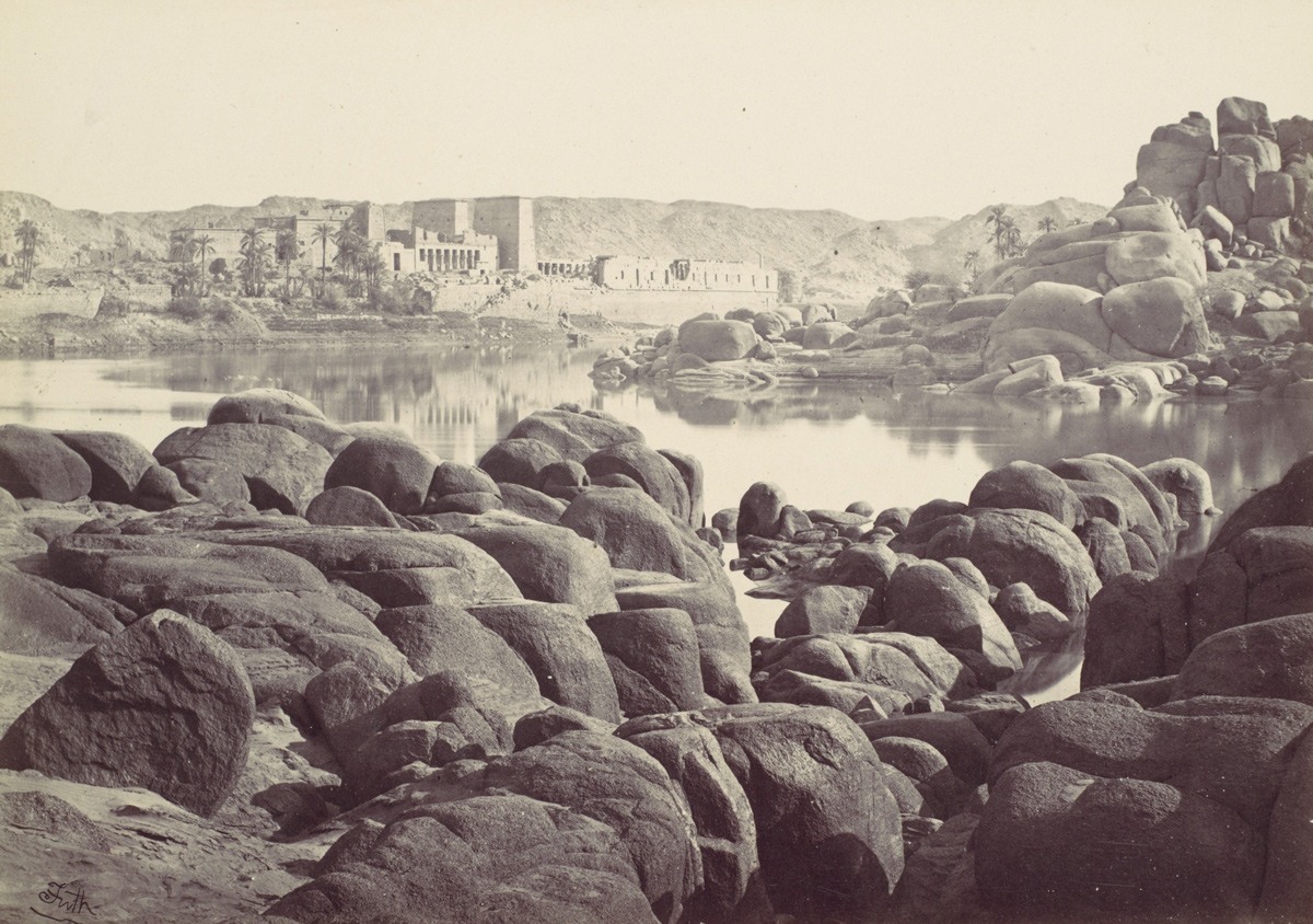 لم يتم تحديد موقع هذه الصورة، والتي التقطت في سنة 1857.