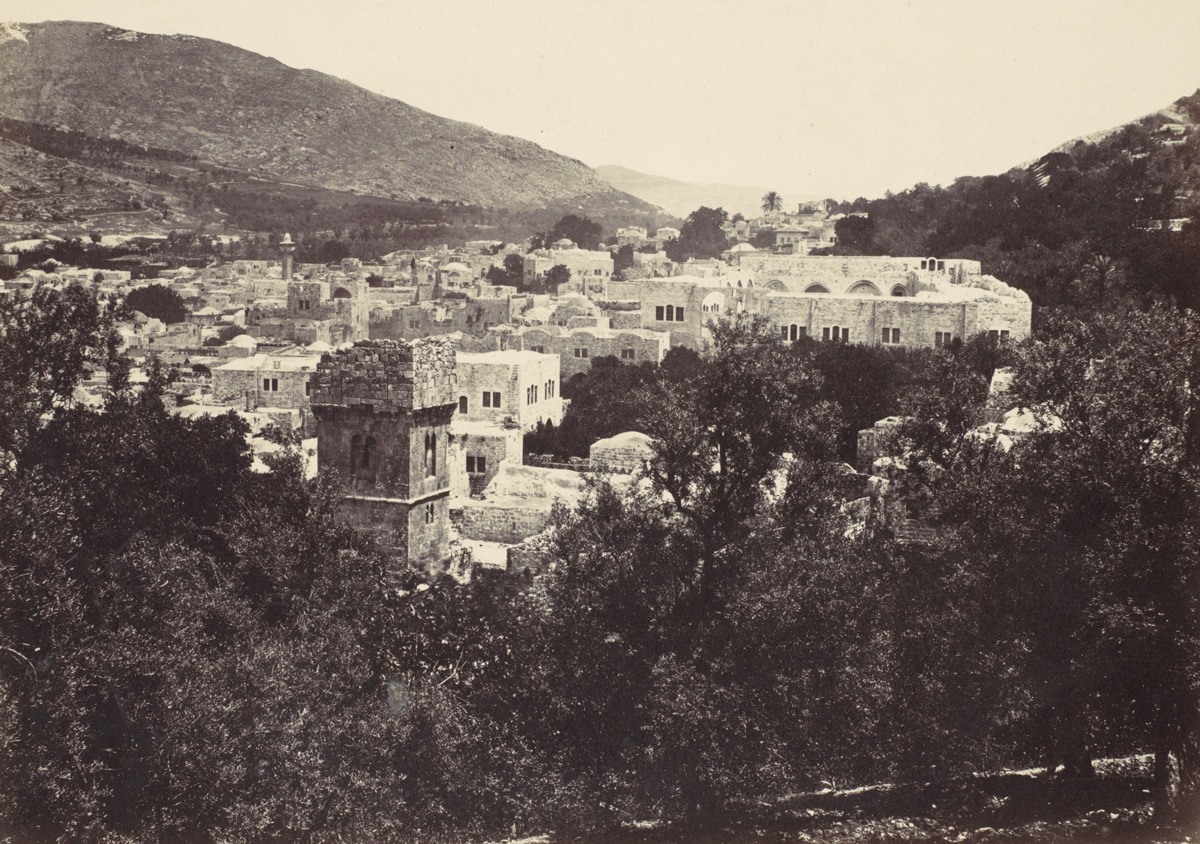 نابلس، شمال الضفة الغربية، سنة 1857.