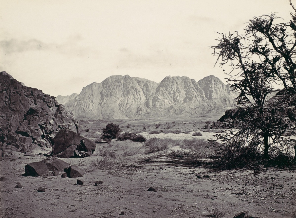 وادي مخاطب، في سيناء سنة 1857.