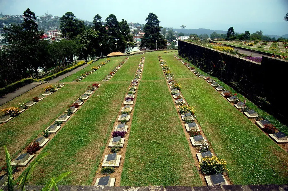 «مقبرة الحرب» في (كوهيما) اليوم.