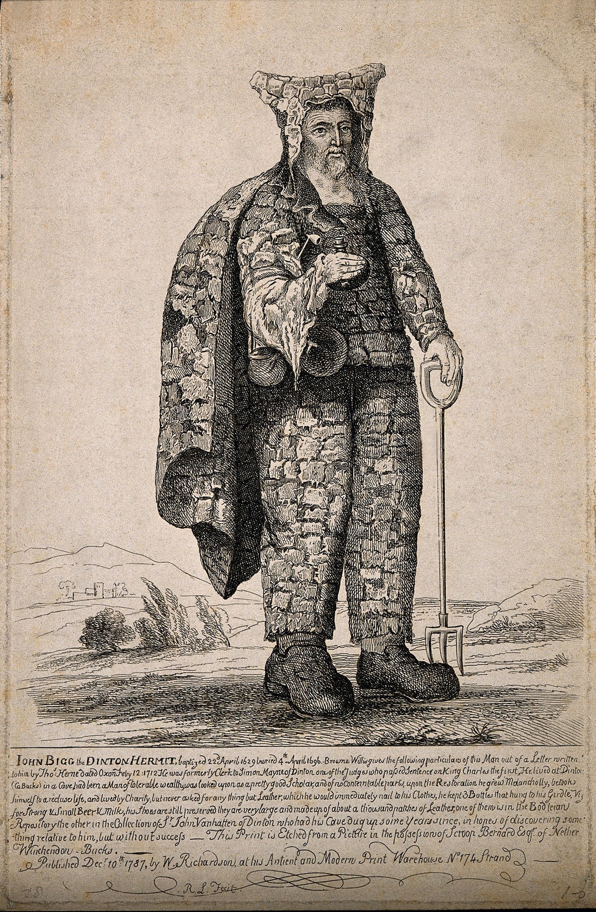 صورة لأحد النساك من سنة 1787