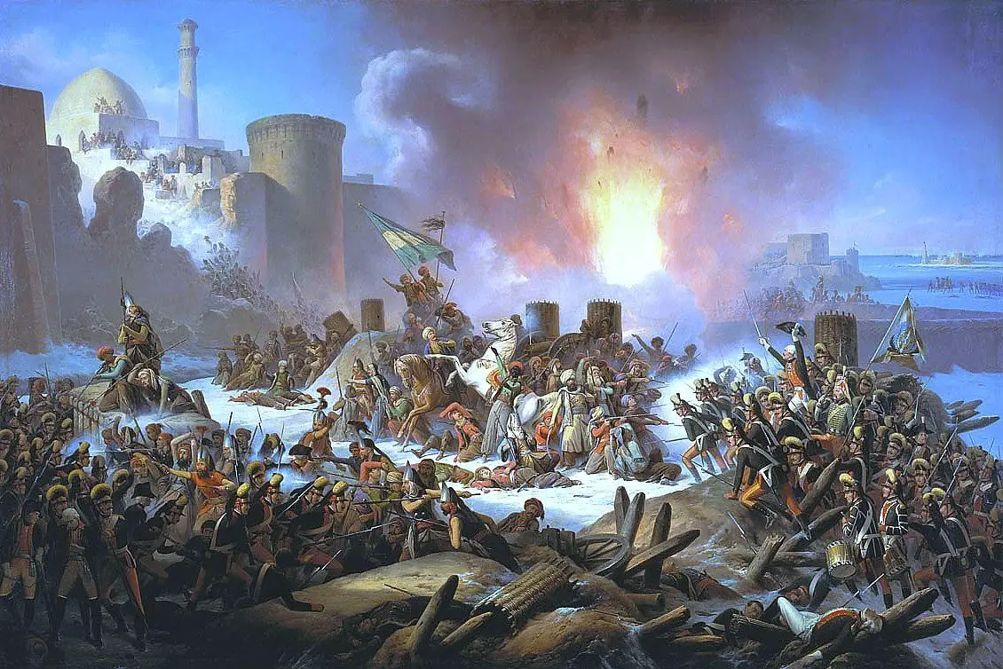 لوحة فنية تبرز معركة نمساوية - تركية أخرى