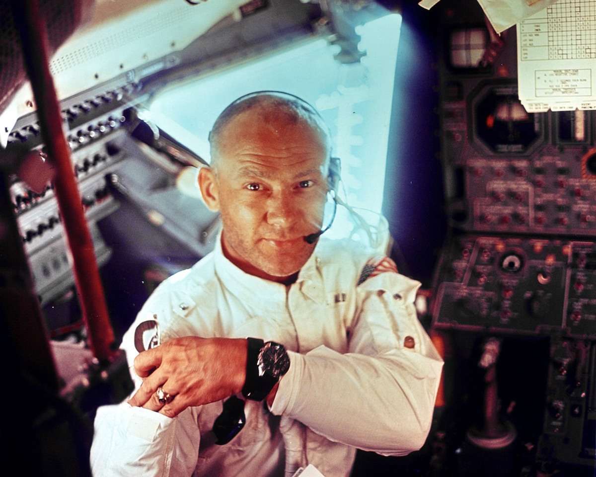 رائد الفضاء (باز ألدرين). صورة: NASA