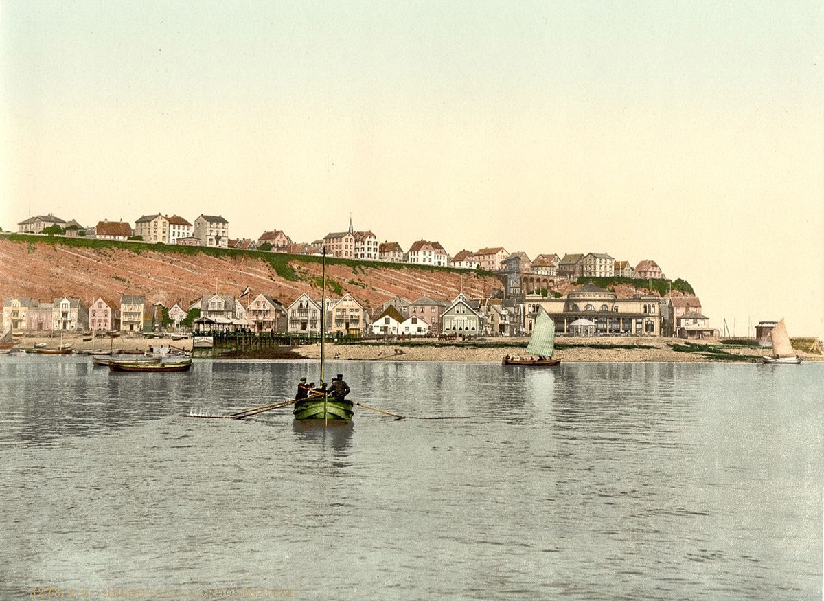 صورة لجزيرة (هيليجولاند) بين سنتي 1890 و1900. 