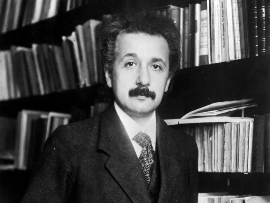 (ألبرت آينشتاين) في العشرينات من حياته