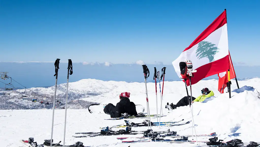 التزلج على الثلج في لبنان