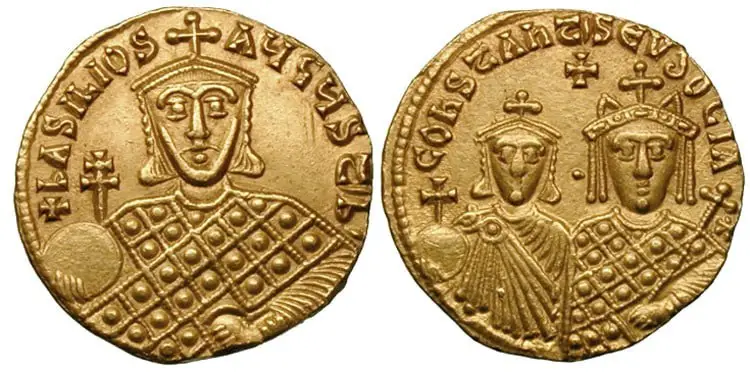 عملات الإمبراطورية البيزنطية التي حملت اسم باسيل الأول.
