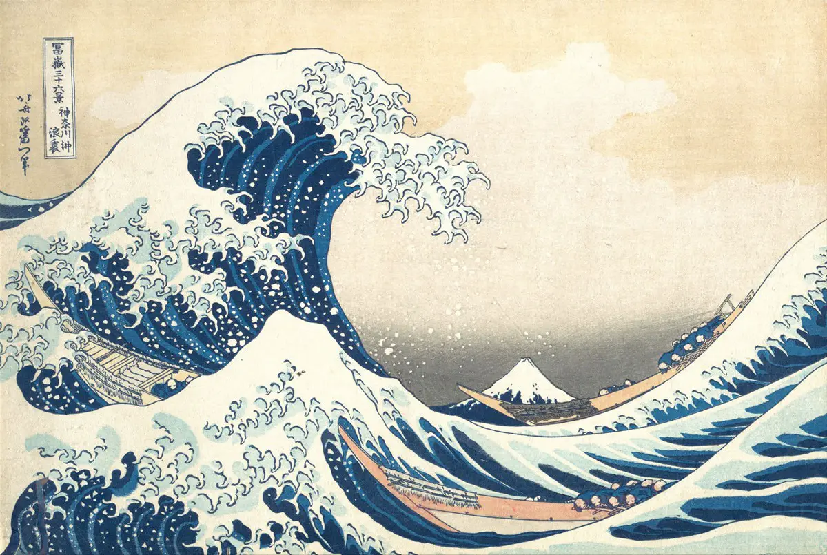 في هذه اللوحة ليست الأمواج مجرد جزء من المنظر الطبيعي ولكنها موضوع الرسم الرئيسي. صورة: The Metropolitan Museum of Art