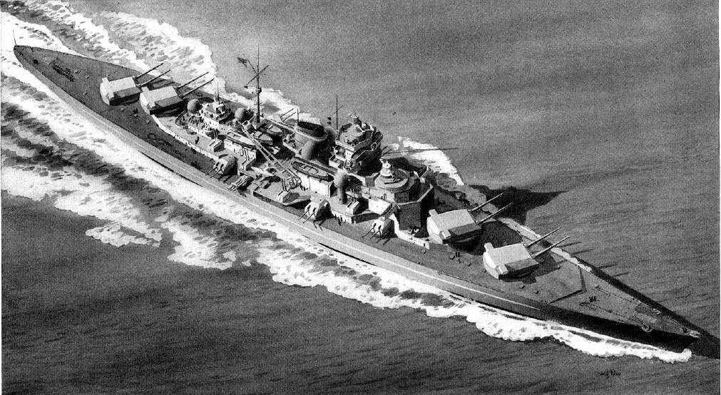 سفينة الـ(تيربيتز) الحربية الألمانية المهيبة.