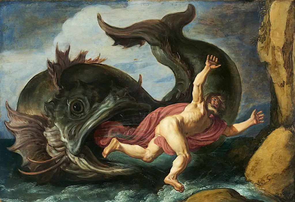 لوحة «يونس والحوت» من إبداع (بيتر لانتسمان).