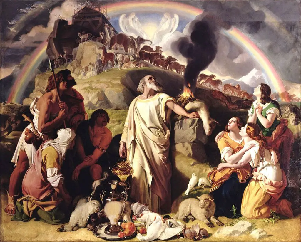 لوحة «تضحية نوح» من إبداع (دانييل ماكليز).