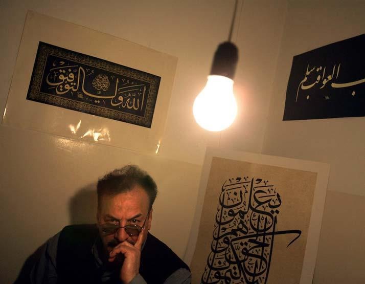  الخطاط والفنان العراقي عباس شاكر جودي
