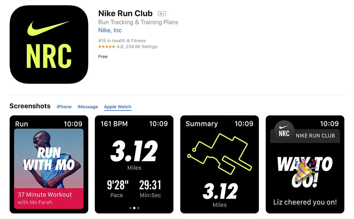 تطبيق Nike+Run Club