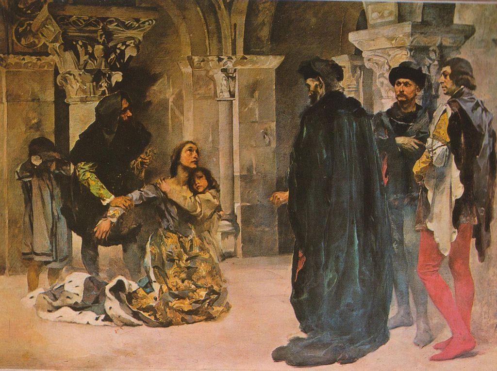 لوحة تبين اغتيال (إيناس دي كاسترو).