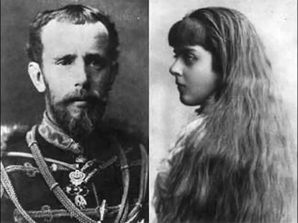 صورة للأمير وولي العهد النمساوي (رودولف) وعشيقته البارونة (ماري فون فيتسيرا). متحف (مايرلينغ):