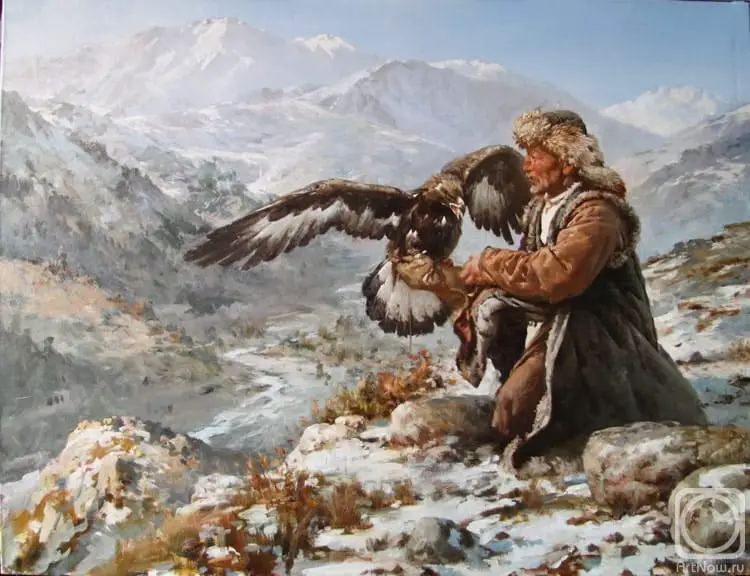 كان تعلم طريقة الصيد بالنسور مهارة مفتاحية في حياة الذكور المغول.