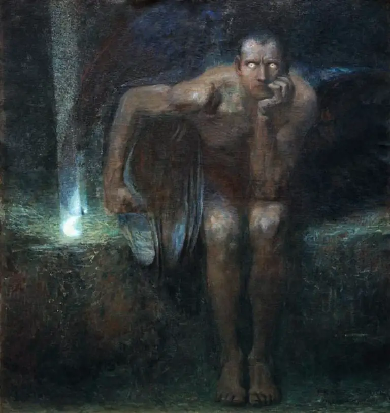إبليس، للفنان الألماني (فرانز شتوك) عام 1890.