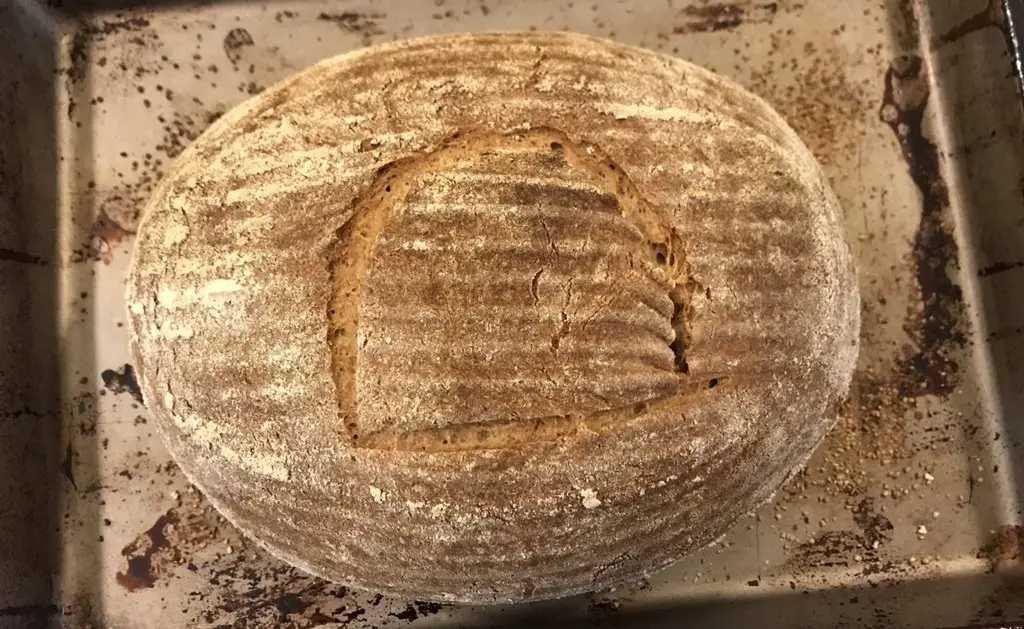 خبز معد من خميرة عتيقة.