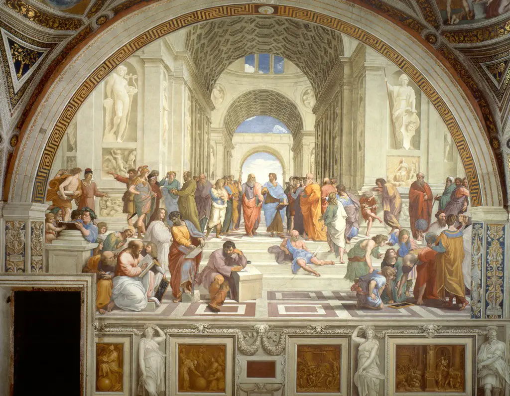 لوحة مدرسة أثينا