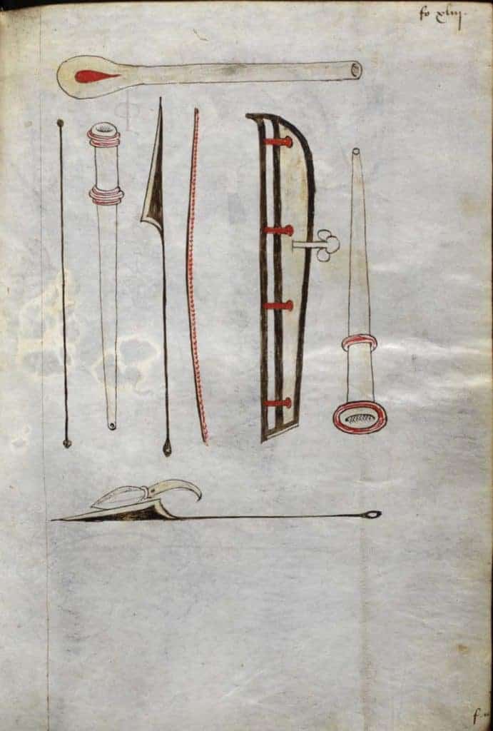 أدوات جراحية كانت تستعمل في العصور الوسطى من قبل رجال كان لديهم فهم محدود لطبيعة وتشريح الجسم البشري.
