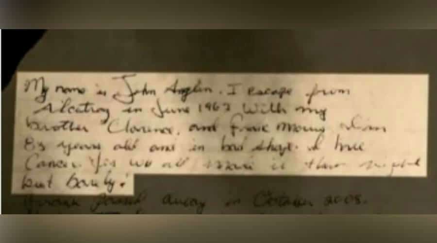 رسالة تدعي أن مرسلها (جون أنغلين) إلى شرطة (سان فرنسيسكو)