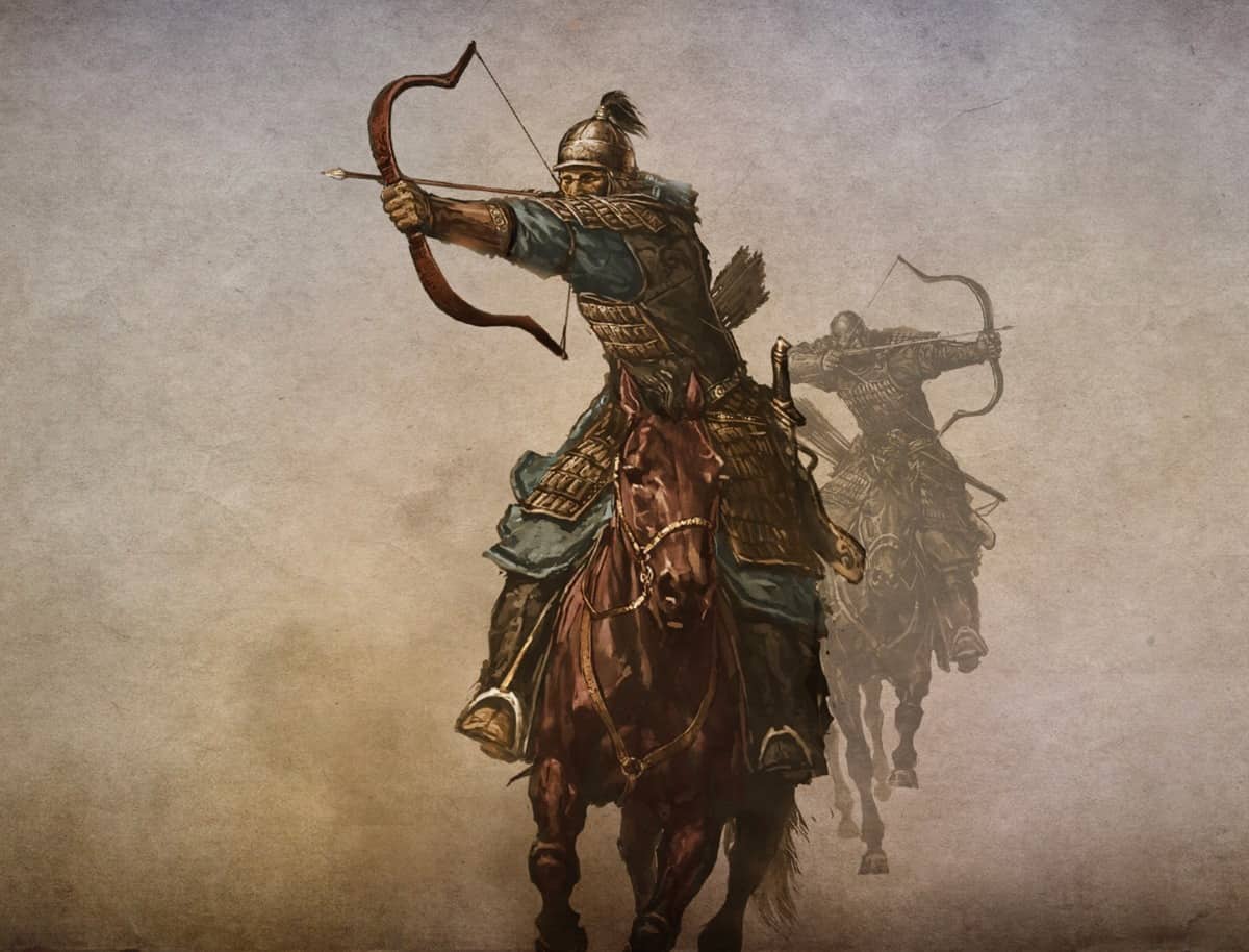 رماة السهام الفرسان في الجيش المغولي.