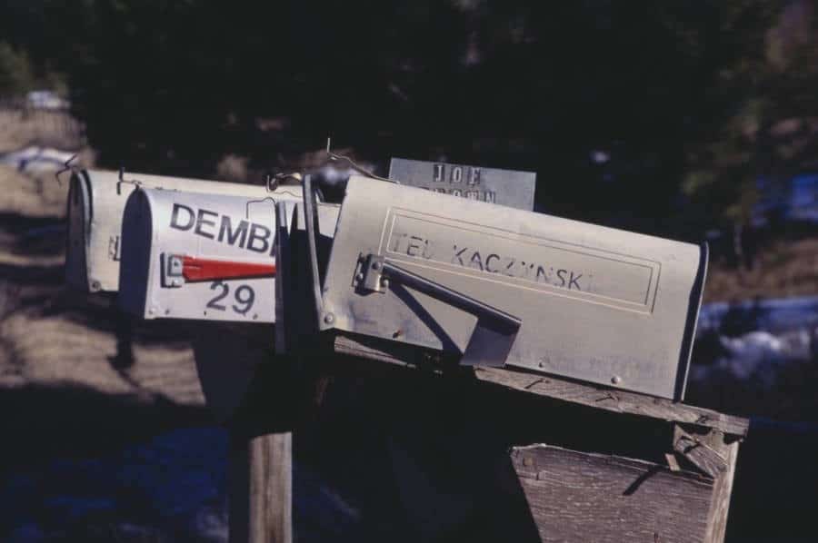 صندوق بريد المفجر: صندوق بريد (تيد كازينسكي) في لينكولن، مونتانا