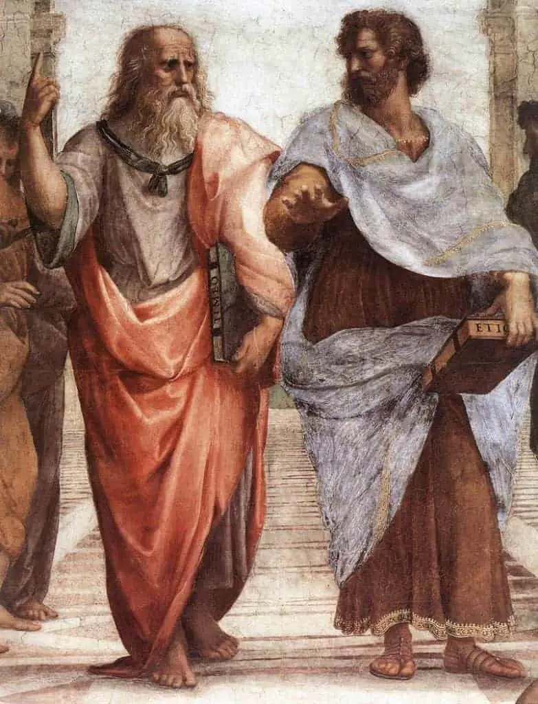 لوحة «أفلاطون وأرسطو» بريشة (رافاييل).