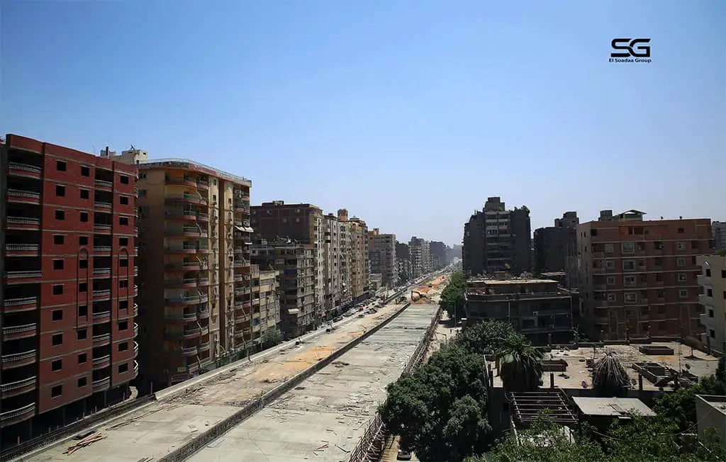 جسر ترعة الزمر السريع في القاهرة.