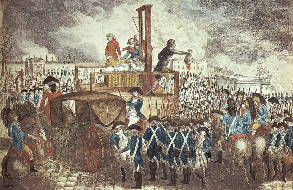 كان لويس السادس عشر من فرنسا واحداً من بين الآلاف الذين أعدموا على المقصلة أثناء الثورة الفرنسية والحروب الفرنسية