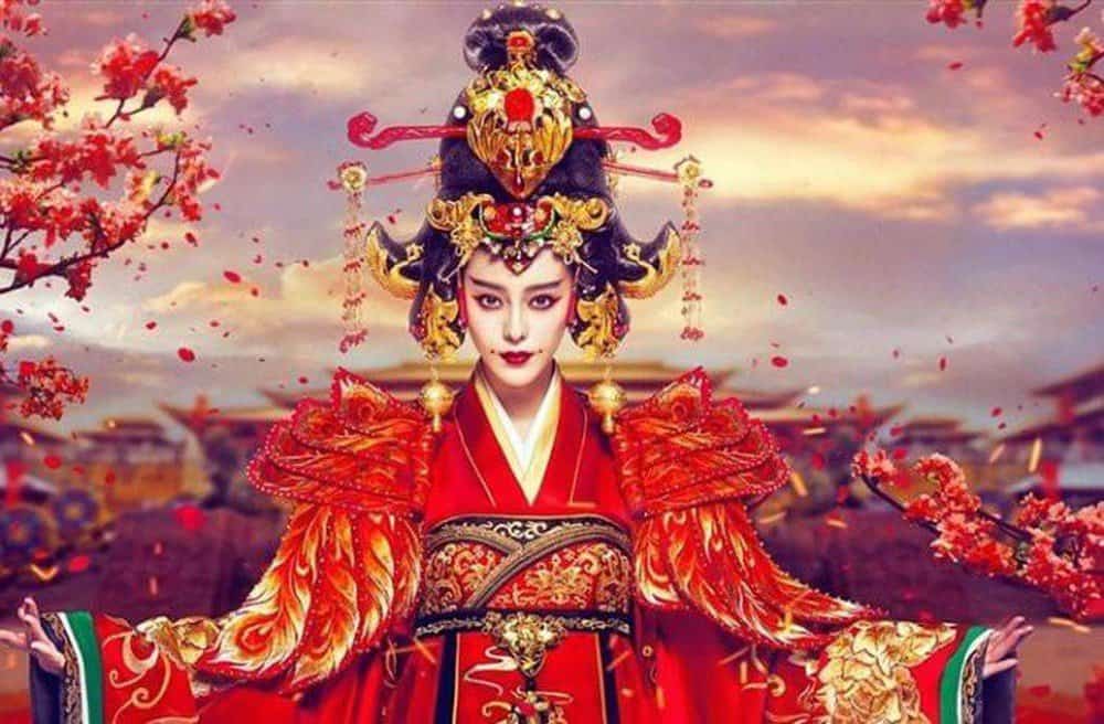 الإمبراطورة وو زيتيان كما تم تصويرها في أحد الأفلام.