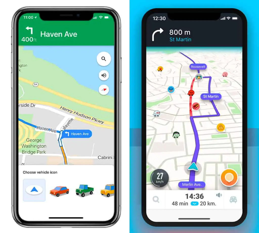 تطبيقا Google Maps و Waze