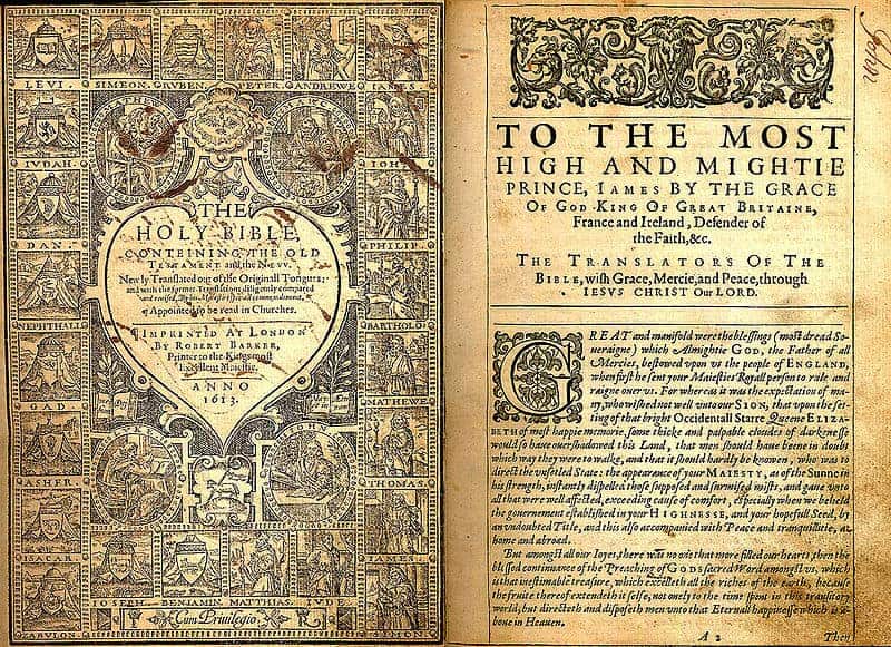 طبعت هذه النسخة من الإنجيل سنة 1613 على يد (روبيرت باركر).