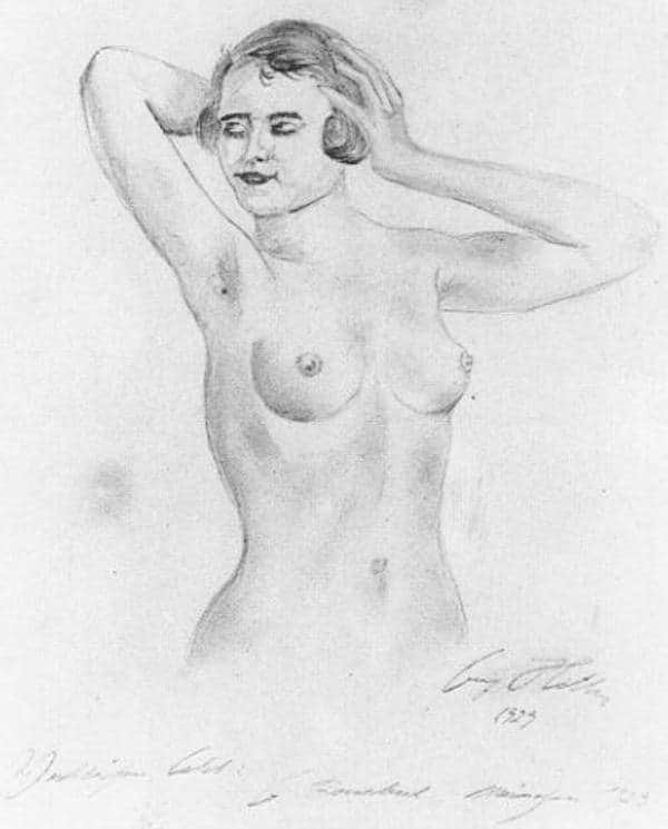 لوحة بعنوان Nackte Frau، أو ”المرأة العارية“، التي قيل أنها بريشة أدولف هتلر والتي قام فيها بتصوير ابنة أخته غير الشقيقة سنة 1929.