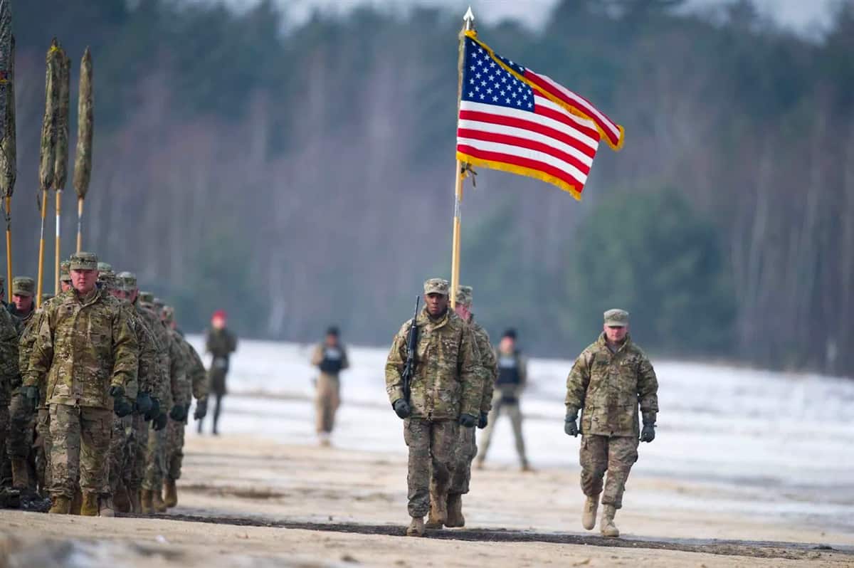 قوات أمريكية تجري تدريباتها في بولندا. صورة: Natalia Dobryszycka / AFP