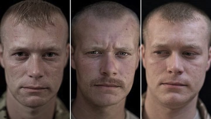 جنود تم التقاط صورهم قبل وأثناء وبعد الحرب