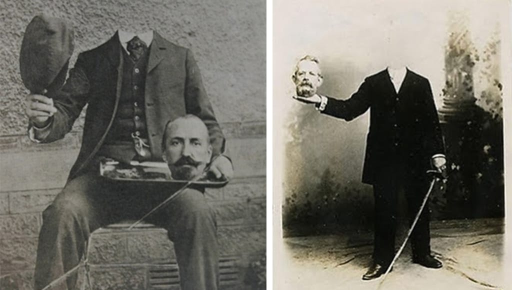 صور مخيفة من العصر الفيكتوري لأشخاص بدون رؤوس قد تم التعديل عليها حتى قبل ظهور الفوتوشوب